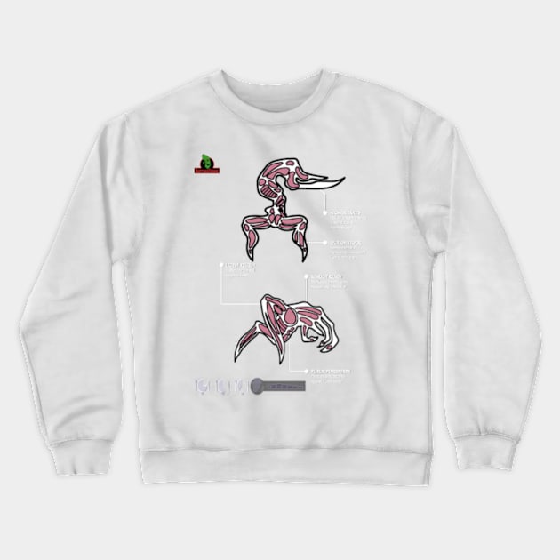 Oddworld - Scrab & Paramite Review Sheet Crewneck Sweatshirt by Gekidami